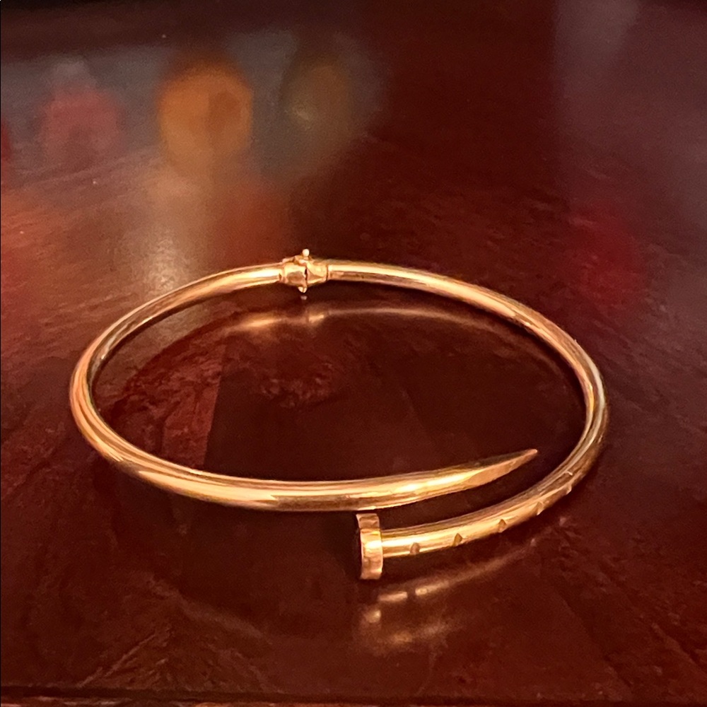 Gold Nail-Inspired Bracelet
